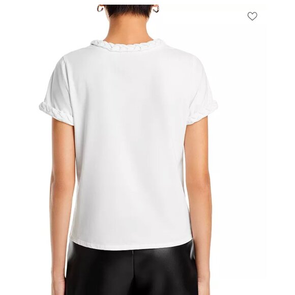 Cinq a Sept Braided Tee - White, Small - Picture 12 of 14